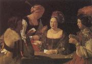 Georges de La Tour The Card-Sharp with the Ace of Diamonds oil painting on canvas